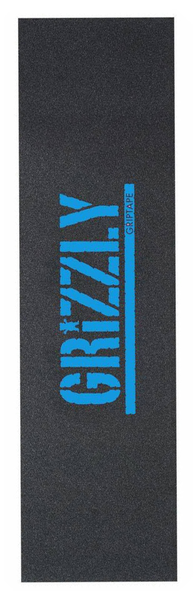 Grizzly Grip Plaque Stamp Print Blue