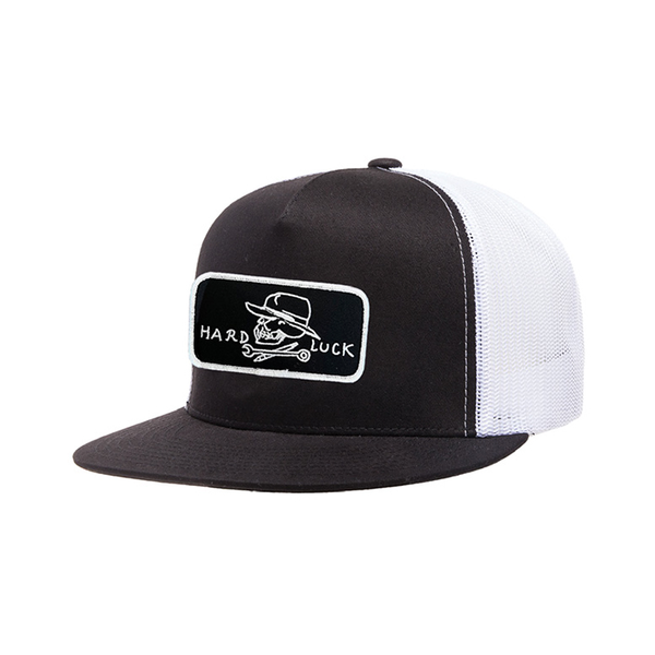 Hard Luck Cap Bar Logo Trucker Black