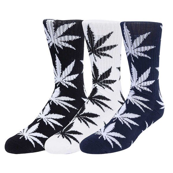Chaussettes Huf Essentials Plantlife 3-PK Black White Navy