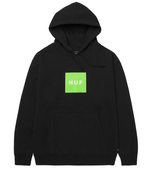 Sweat à capuche Huf Essentials Box Logo Black