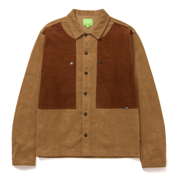Chemise Huf Marina Box Overshirt Khaki