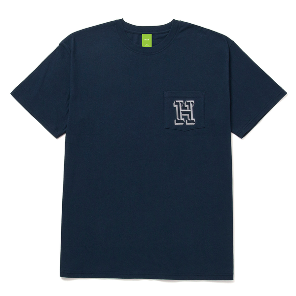 Tee-shirt Huf Team H Pocket SS Navy