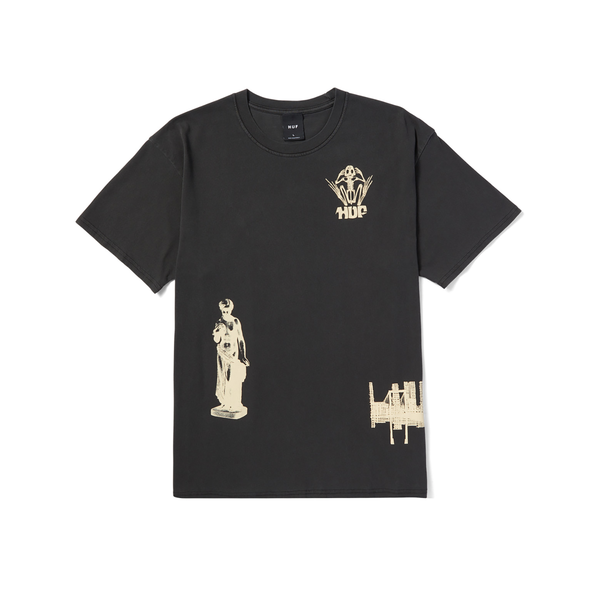 Tee-shirt Huf Loosies Washed SS Washed Black