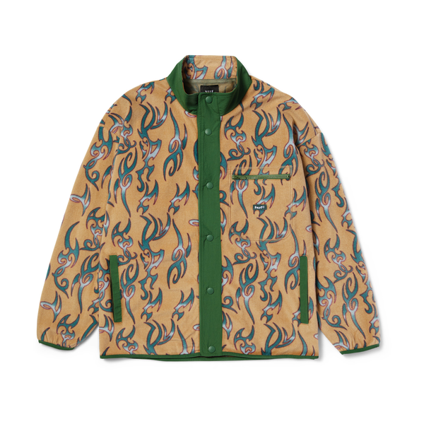 Sweat à capuche Huf Static Polar Oatmeal