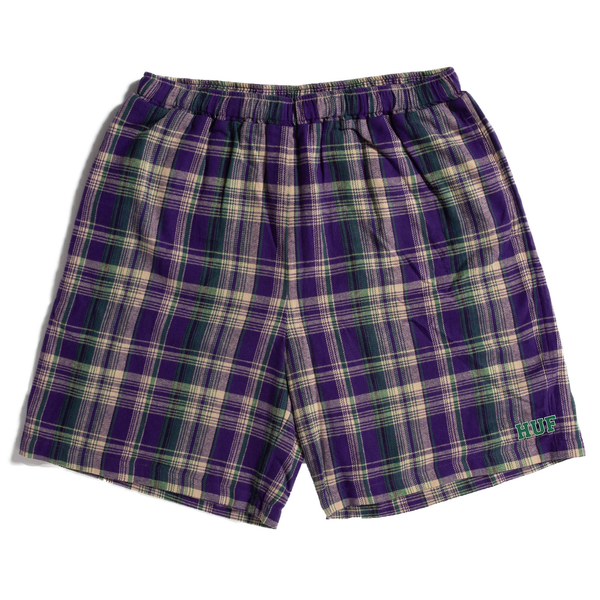Short Huf Cortland Flannel Easy Purple