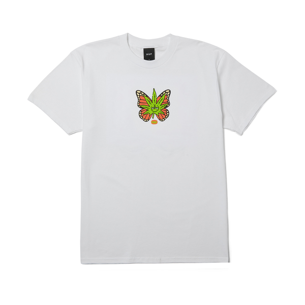 Tee-shirt Huf Green Budderfly SS White