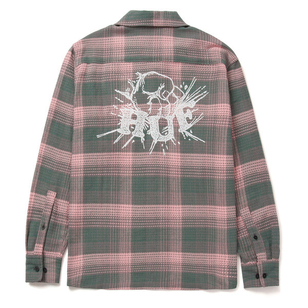 Chemise Huf Smash Flannel Overshirt Pink