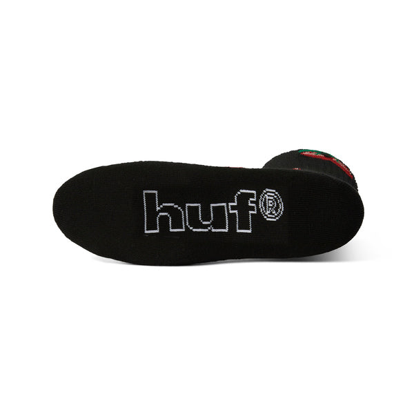 Chaussettes Huf Cherry Bomb Crew Black