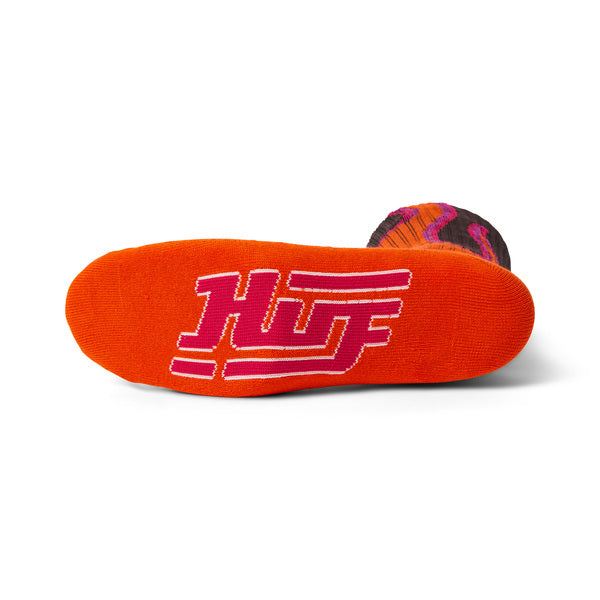 Chaussettes Huf Exhaust Crew Brown