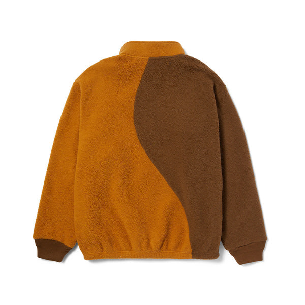Sweat zippé à capuche Huf Expedition 1-4 Pile Coffee
