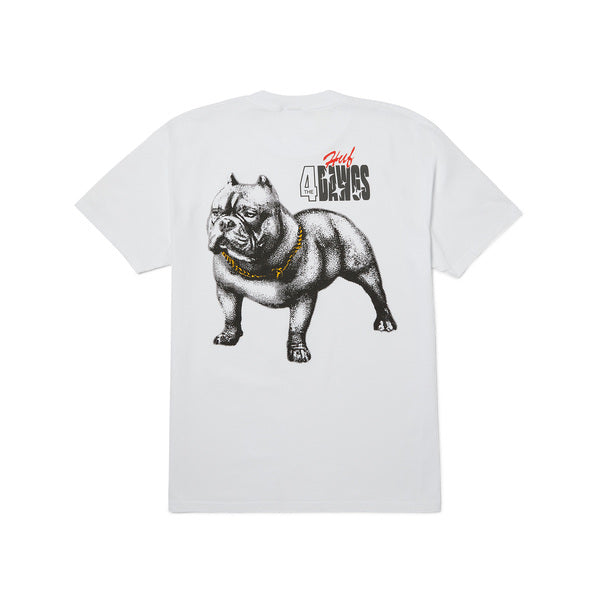 Tee-shirt Huf 4 The Dawgs SS White