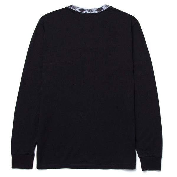 Tee-shirt manches longues Huf Jacquard Neck Knit Top Black