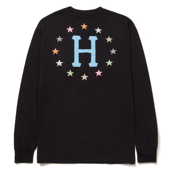 Tee-shirt manches longues Huf Puff Galaxies Black