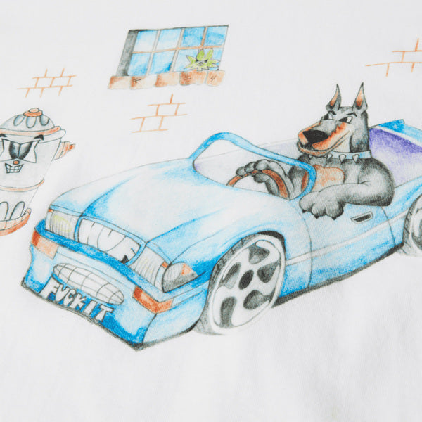 Tee-shirt Huf Road Dawg SS White