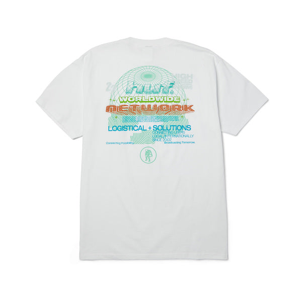 Tee-shirt Huf Worldwide Network SS White
