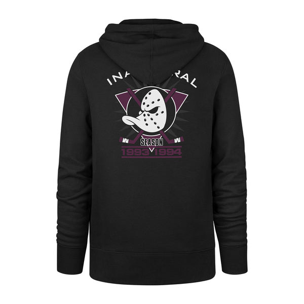 Sweat à capuche 47 Brand NHL Anaheim Ducks Print Bck Burnside Jet Black