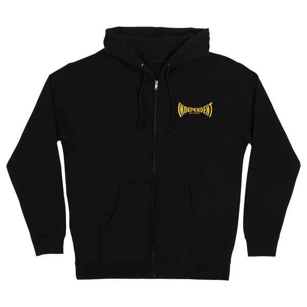 Independent Sweat Manufactured Span Zip Hood Black
