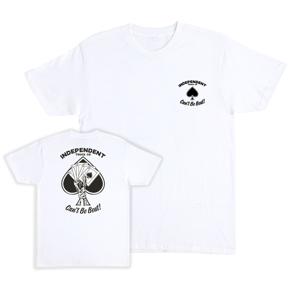 Independent T-Shirt Royal Flush Ss White