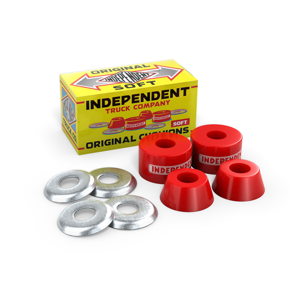 Independent Bushings (Jeu De 4) Og Cushions Soft (90A) Red