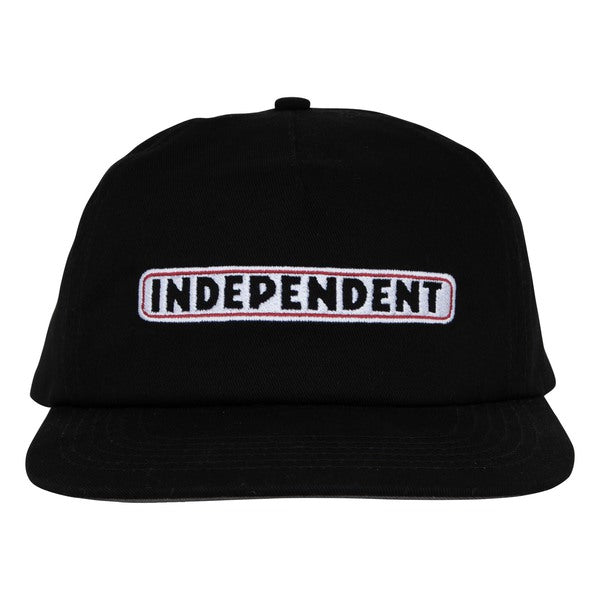 Casquette snapback Independent Bar Logo Black