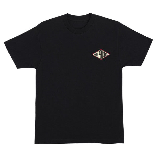 Independent T-Shirt Ftr Cap Ss Black