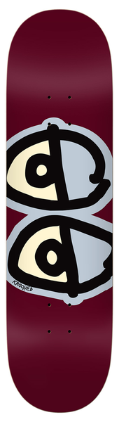 Planche de skateboard Krooked Eyes Maroon 8,75"