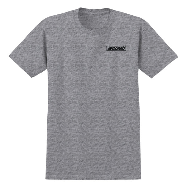 Krooked T-Shirt Moonsmile Raw Sport Grey Ss