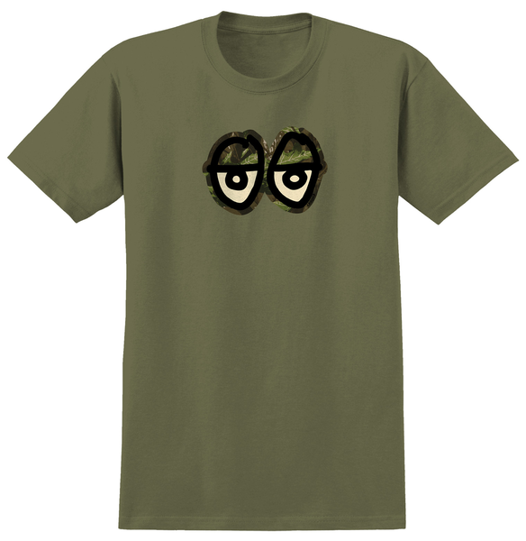 Tee-shirt Krooked Eyes Camo SS Military Green