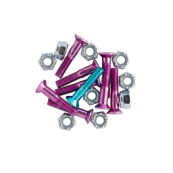 Krux Visserie (Jeu De 8) Krome Phillips 1 Pouce Pink Blue