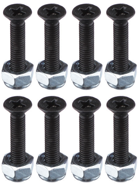 Mini Logo Visserie (Jeu De 8 Vis) Cruciforme 1 Pouce