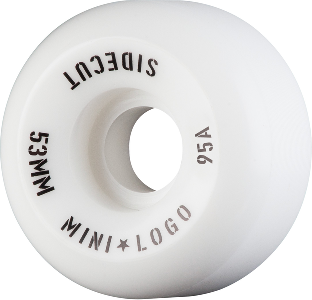 Mini Logo Wheels (Jeu De 4) 53Mm Sidecut Hybrid Iii 95A Wht
