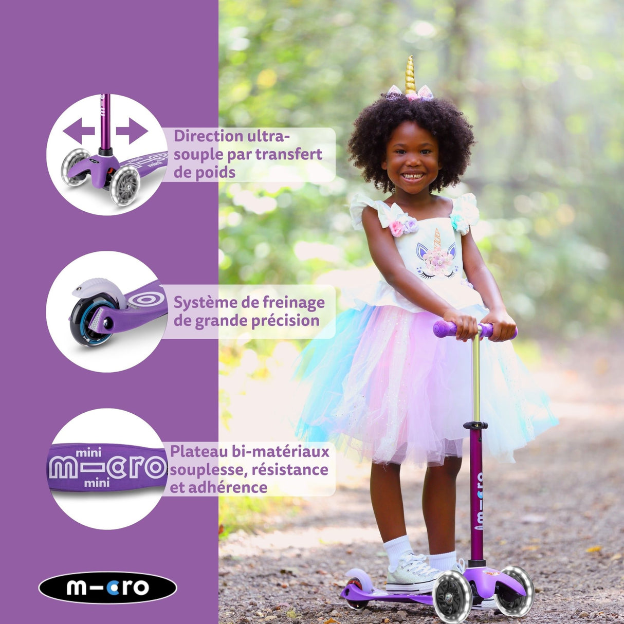 Mini Micro Deluxe Led - Violet