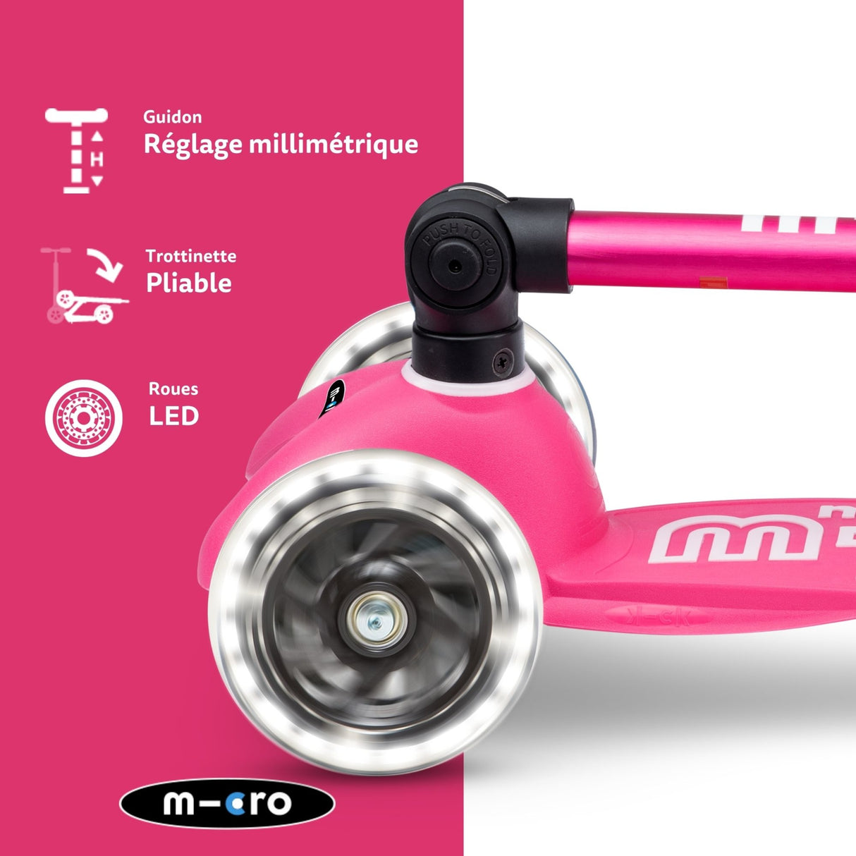 Mini Micro Deluxe Pliable Led - Rose