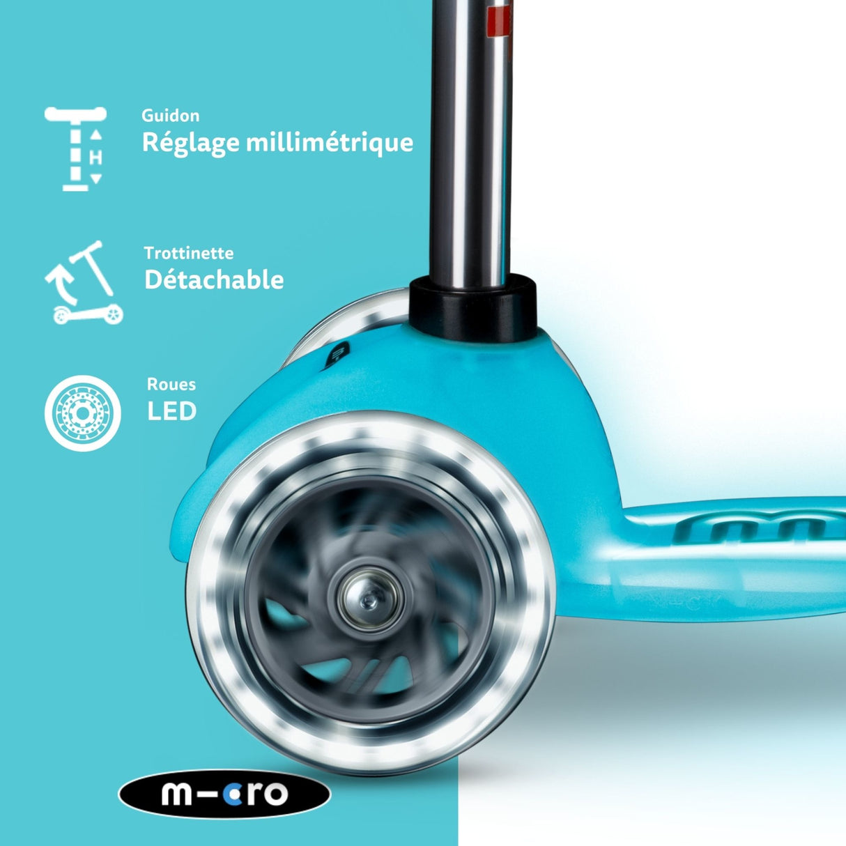 Mini Micro Deluxe Glow Aqua Led
