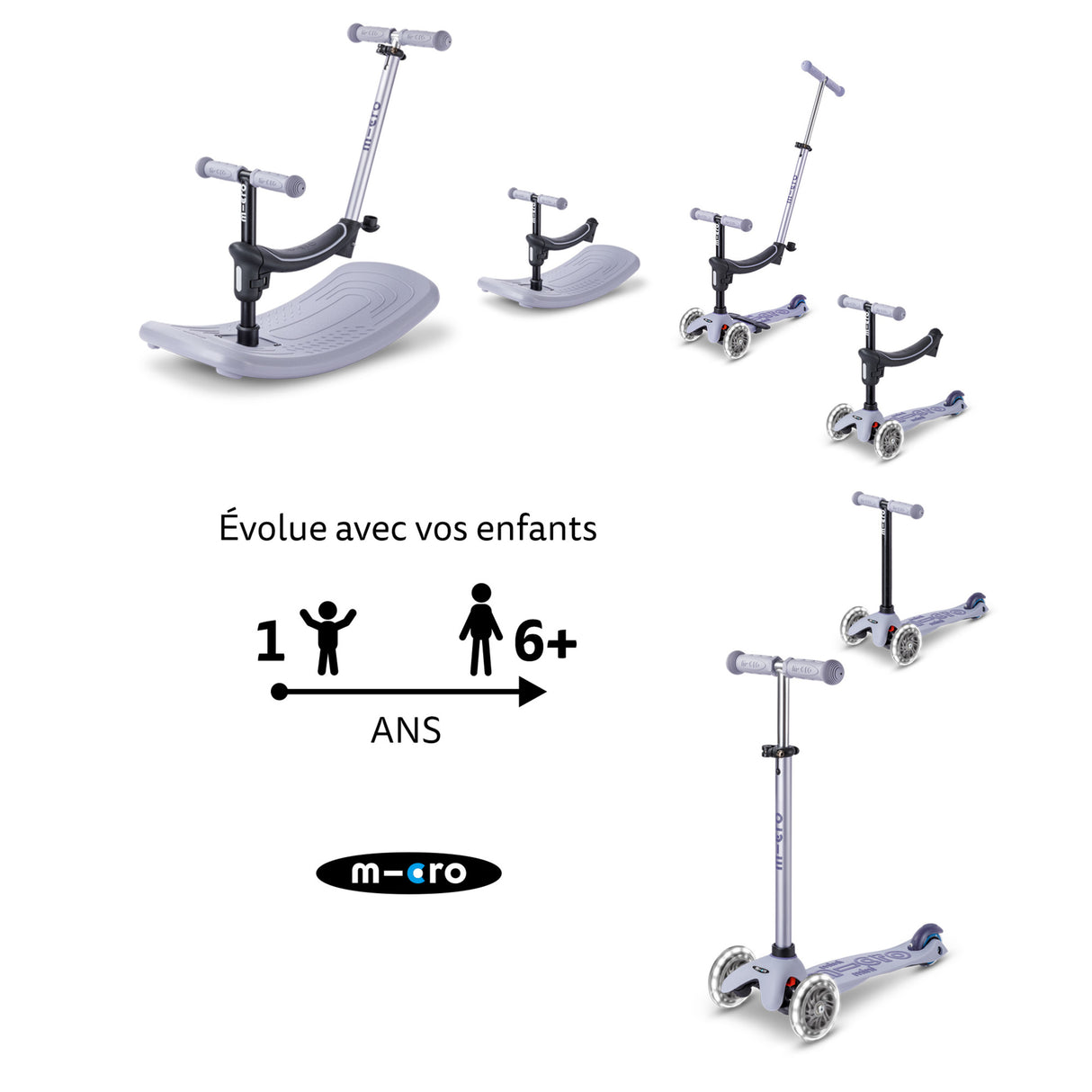 Mini Micro Deluxe Rock & Go Led - Lavande