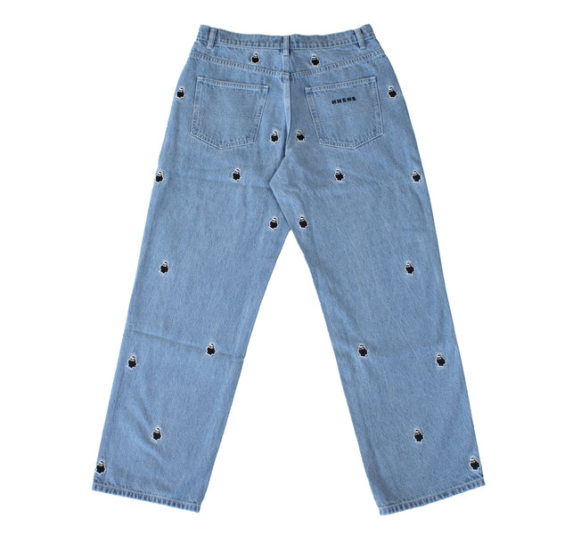 Pantalon Nonsense Bigfoot Denim Aop Lighter Denim