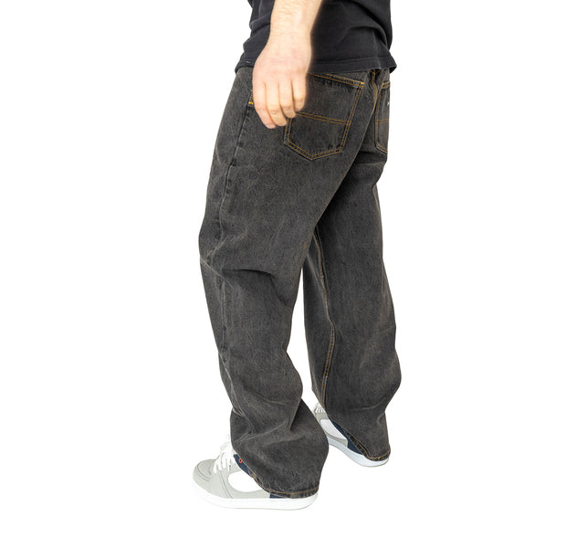 Pantalon Nonsense Biggerfoot Denim Washed Black