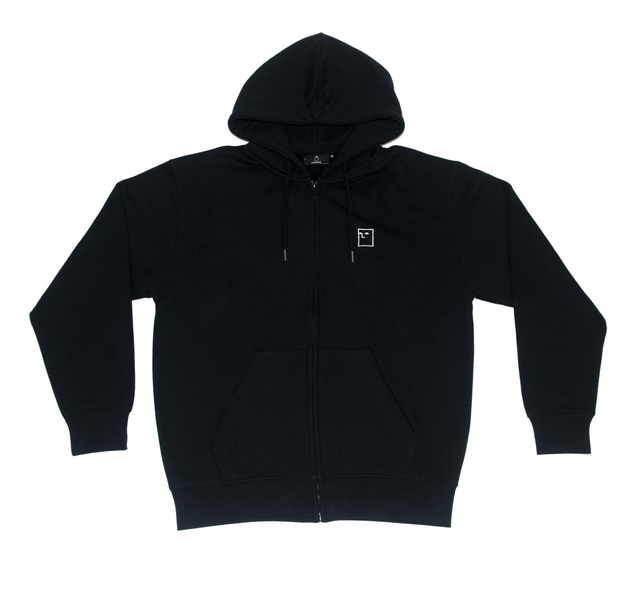 Sweat zippé à capuche Nonsense Blockhead Full Black
