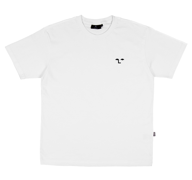 Tee-shirt Nonsense Face Off Embroidered White