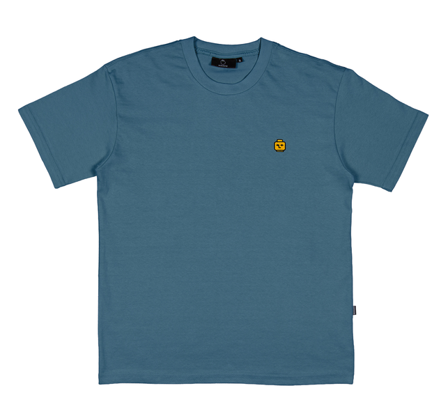 Tee-shirt Nonsense Ego Head Embroidered Slate