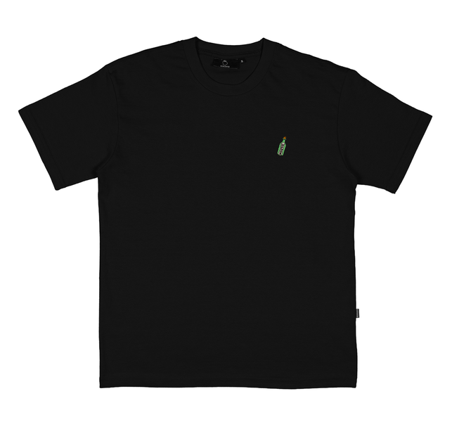 Tee-shirt Nonsense In A Bottle Embroidered Black