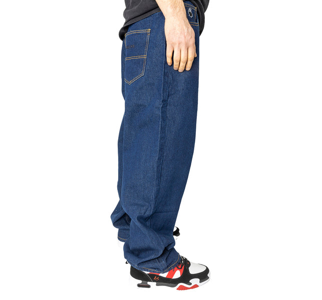 Pantalon Nonsense Biggerfoot Denim Blue Rinsed