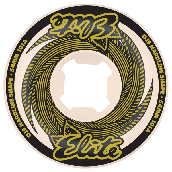 Oj Wheels (Jeu De 4) 53Mm Elite White Gold Hardline 101A