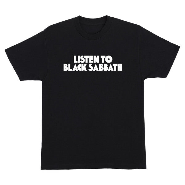 Oj T-Shirt Listen To Black Sabbath Ss Black