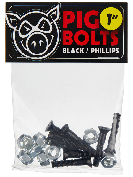Pig Visserie (Jeu De 8 Vis) Phillips 1 Pouce Black