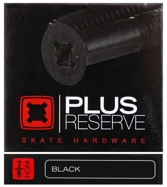 Plus Reserve Visserie (Jeu De 8) 0.875 Pouce Black