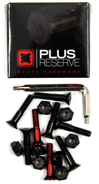 Plus Reserve Visserie (Jeu De 8) 1 Pouce Red