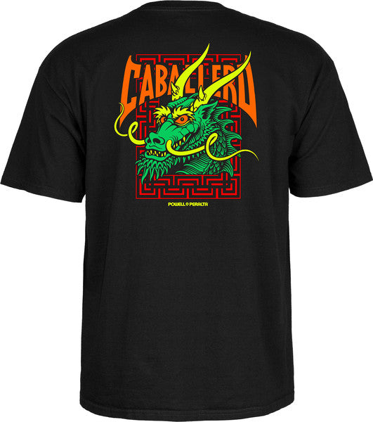 Powell T-Shirt Cab Street Dragon Ss Black