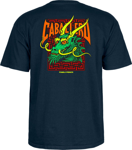Powell T-Shirt Cab Street Dragon Ss Navy