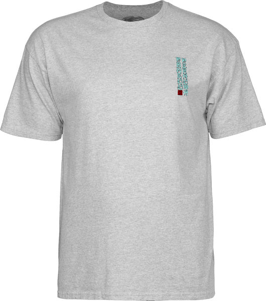 Powell T-Shirt Dragon Skull Ss Gray